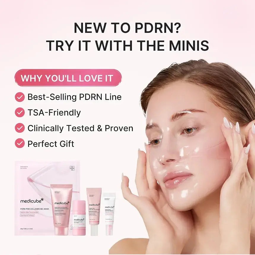 Medicube Glow Essentials Kit Mini Skincare Travel Set