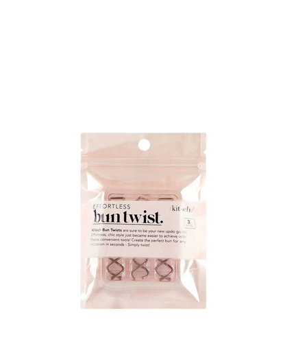 Bun Twist 3pc - Brown