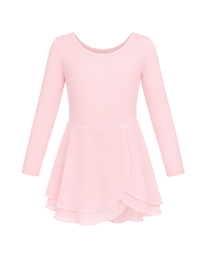 Scoop Neck Long Sleeve Dress